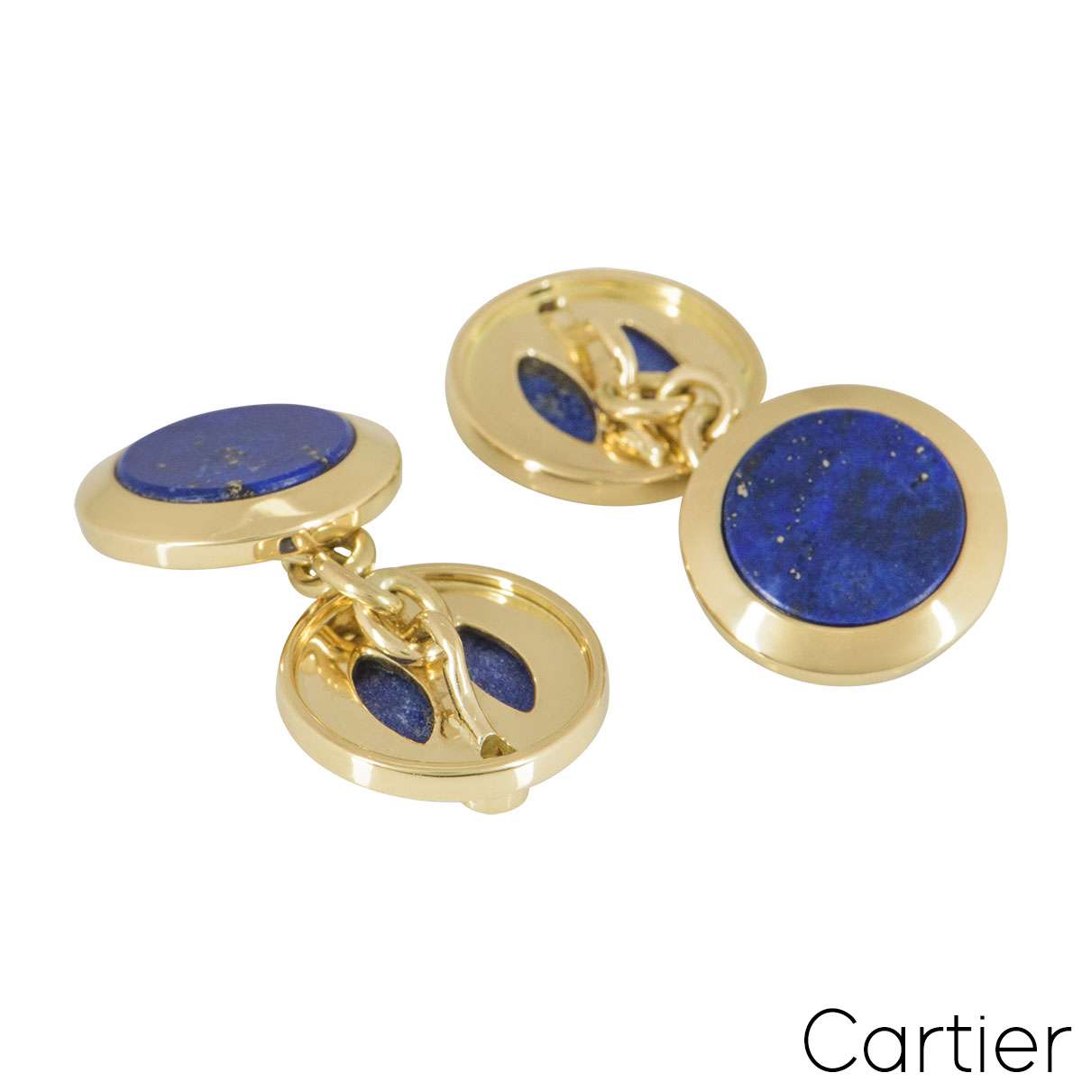 cartier lapis lazuli cufflinks